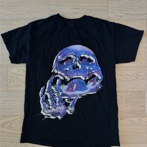 Obey Black and Purple Skull Tee